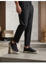 BA0248 BOA Siyah Bej Taban Esnek Bağcıklı Ultra Hafif Nefes Alan Sneaker Ayakkabı
