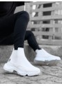 BA0444 Bağcıksız Rahat Yüksek Taban Beyaz Erkek Spor Yarım Bilek Bot BA0444 Bağcıksız Rahat Yüksek Taban Beyaz Erkek Spor Yarım Bilek Bot