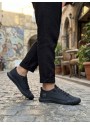 BA0248 BOA Siyah Esnek Bağcıklı Ultra Hafif Nefes Alan Sneaker Ayakkabı