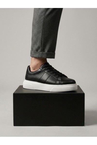 BA0247 Erkek Sneaker Günlük Casual Spor Ayakkabı Siyah