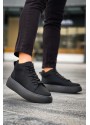 LE10 Bağcıklı Erkek Yüksek Siyah Taban Siyah Spor Bot LE10 Bağcıklı Erkek Yüksek Siyah Taban Siyah Spor Bot