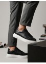 BA0247 Erkek Sneaker Günlük Casual Spor Ayakkabı Siyah