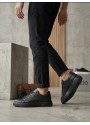 BA0247 Erkek Sneaker Günlük Casual Spor Ayakkabı Siyah Taban