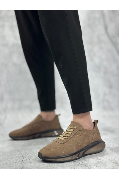 BA0324 İçi Dışı Hakiki Deri Rahat Taban Kahverengi Sneakers Casual Erkek Ayakkabı BA0324 İçi Dışı Hakiki Deri Rahat Taban Kahverengi Sneakers Casual Erkek Ayakkabı