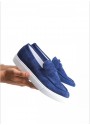 BA0580 Bağcıksız Kuşaklı Yüksek Taban Lacivert Süet Erkek Ayakkabı BA0580 Bağcıksız Kuşaklı Yüksek Taban Lacivert Süet Erkek Ayakkabı