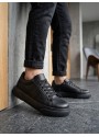 BA0247 Erkek Sneaker Günlük Casual Spor Ayakkabı Siyah Taban