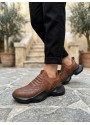 BA0402 Bağcıksız Rahat Yüksek Taban Taba Erkek Spor Ayakkabı