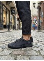 BA0248 BOA Siyah Esnek Bağcıklı Ultra Hafif Nefes Alan Sneaker Ayakkabı