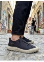 BA0248 BOA Siyah Bej Taban Esnek Bağcıklı Ultra Hafif Nefes Alan Sneaker Ayakkabı