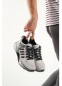 BA0590 Tarz Sneakers Ithal Taban Gri Spor Ayakkabısı