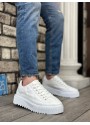 BA0801 BOA Beyaz Yüksek Taban Erkek Spor Ayakkabı BA0801 BOA Beyaz Yüksek Taban Erkek Spor Ayakkabı