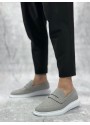 BA0355 Bağcıksız Keten Füme Klasik Corcik Erkek Ayakkabı