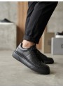 BA0247 Erkek Sneaker Günlük Casual Spor Ayakkabı Siyah Taban