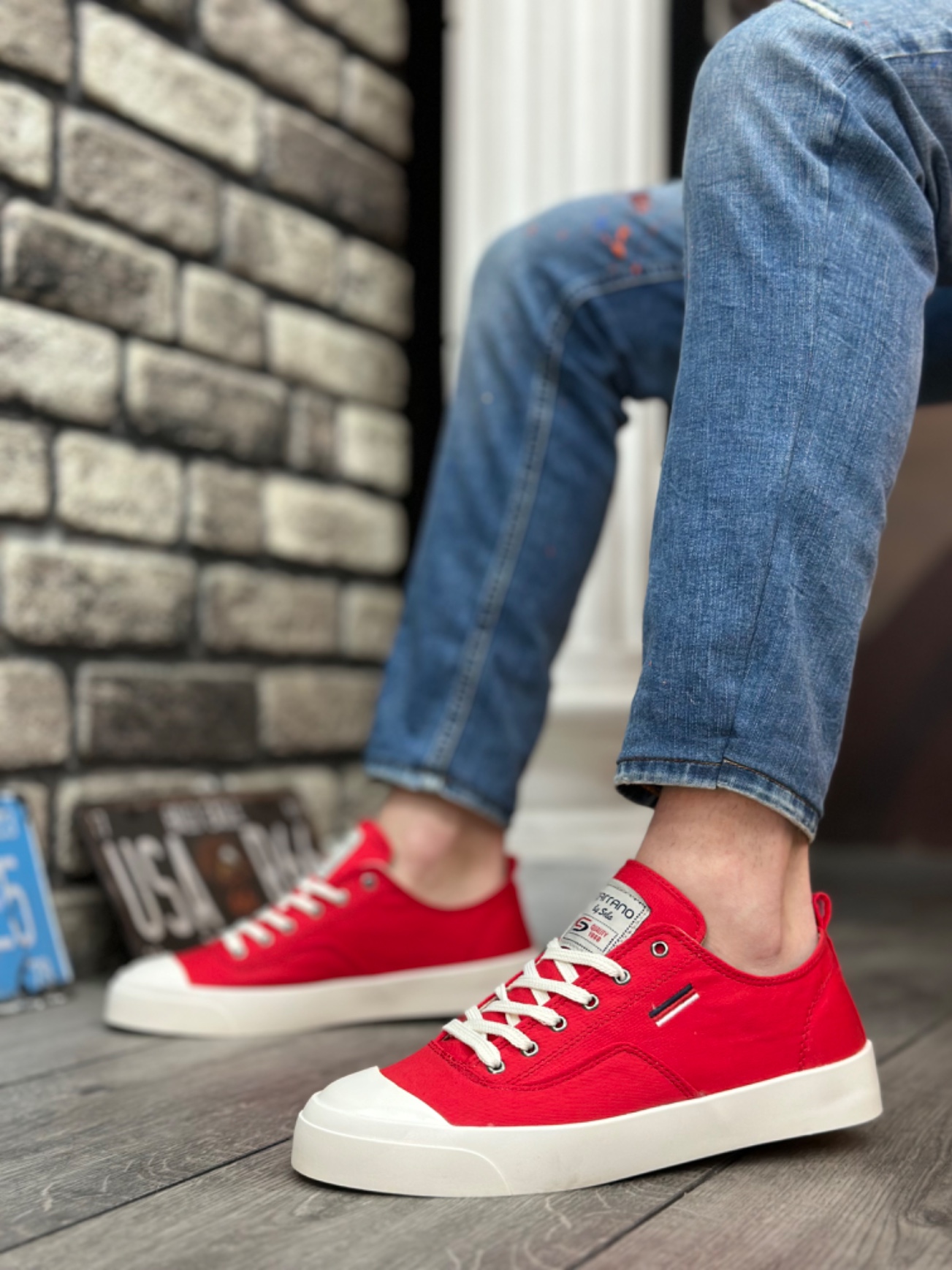 BA0223-KRMZ Boa Erkek Ayakkabı Modelleri