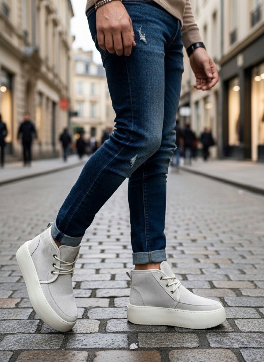 BA0550-KREM Boa Erkek Bot Modelleri