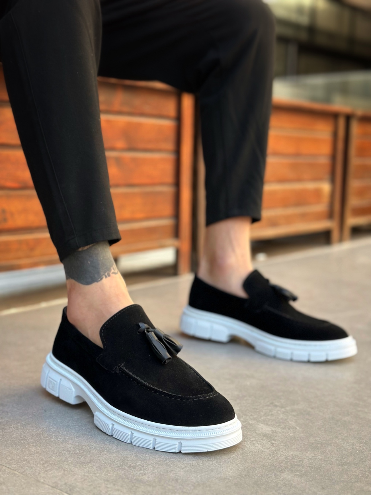 BA0240-SÜETSİYAHBYZ Boa Ayakkabı