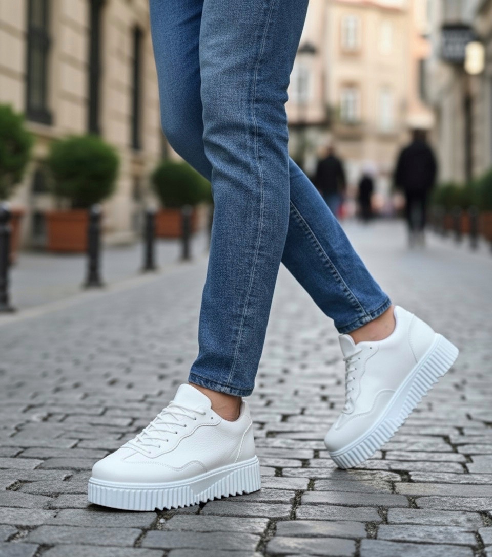 BA0802-CİLT BEYAZ Boa Erkek Ayakkabı Modelleri